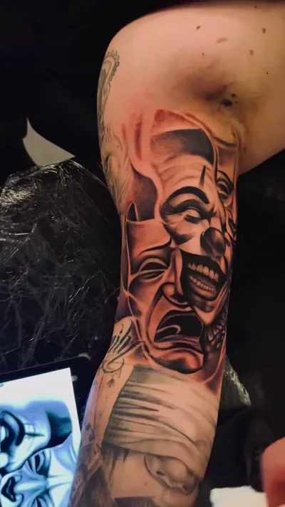 Chicano Tattoo Hamburg - Clown Sleeve Chicano